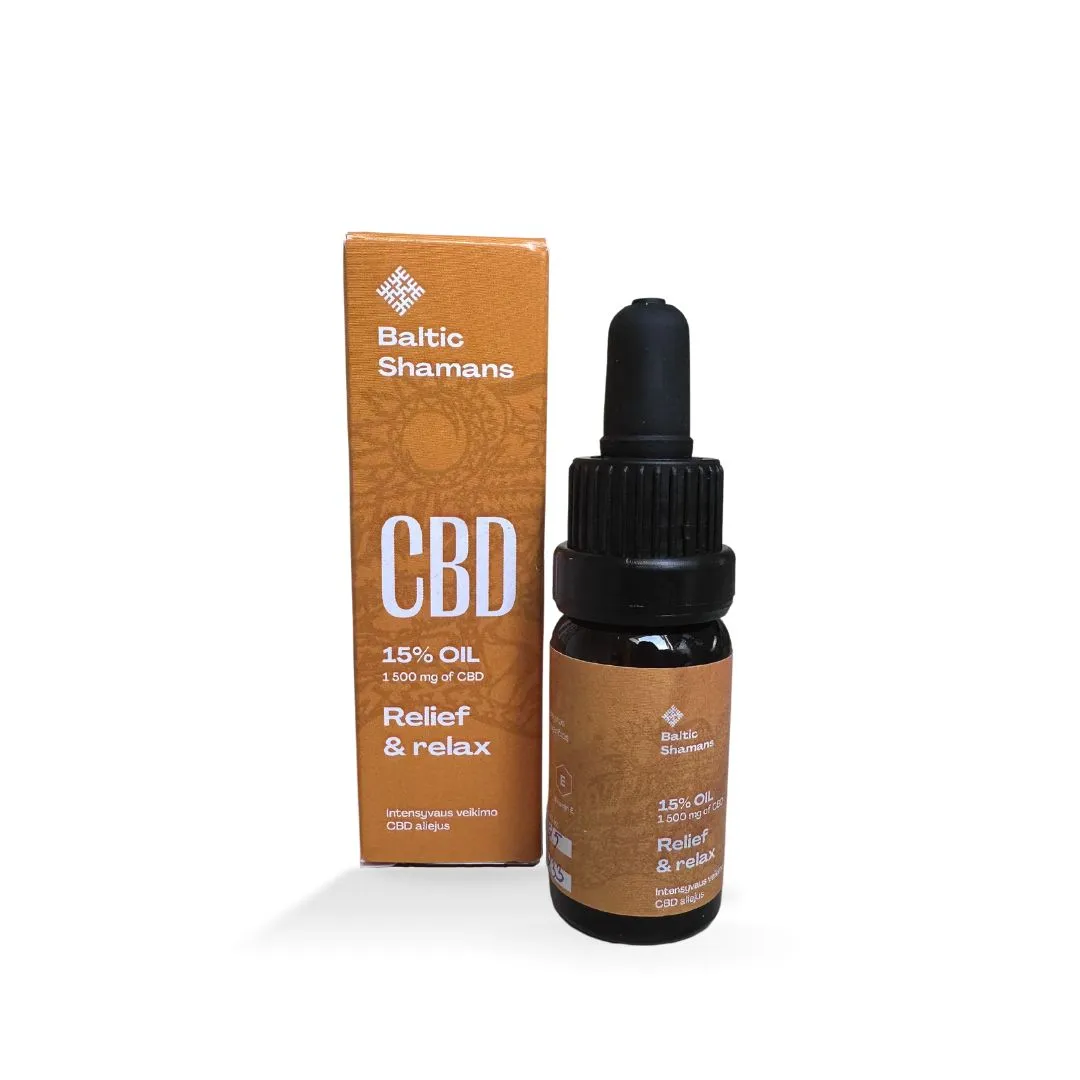 relief relax 15% cbd aliejus