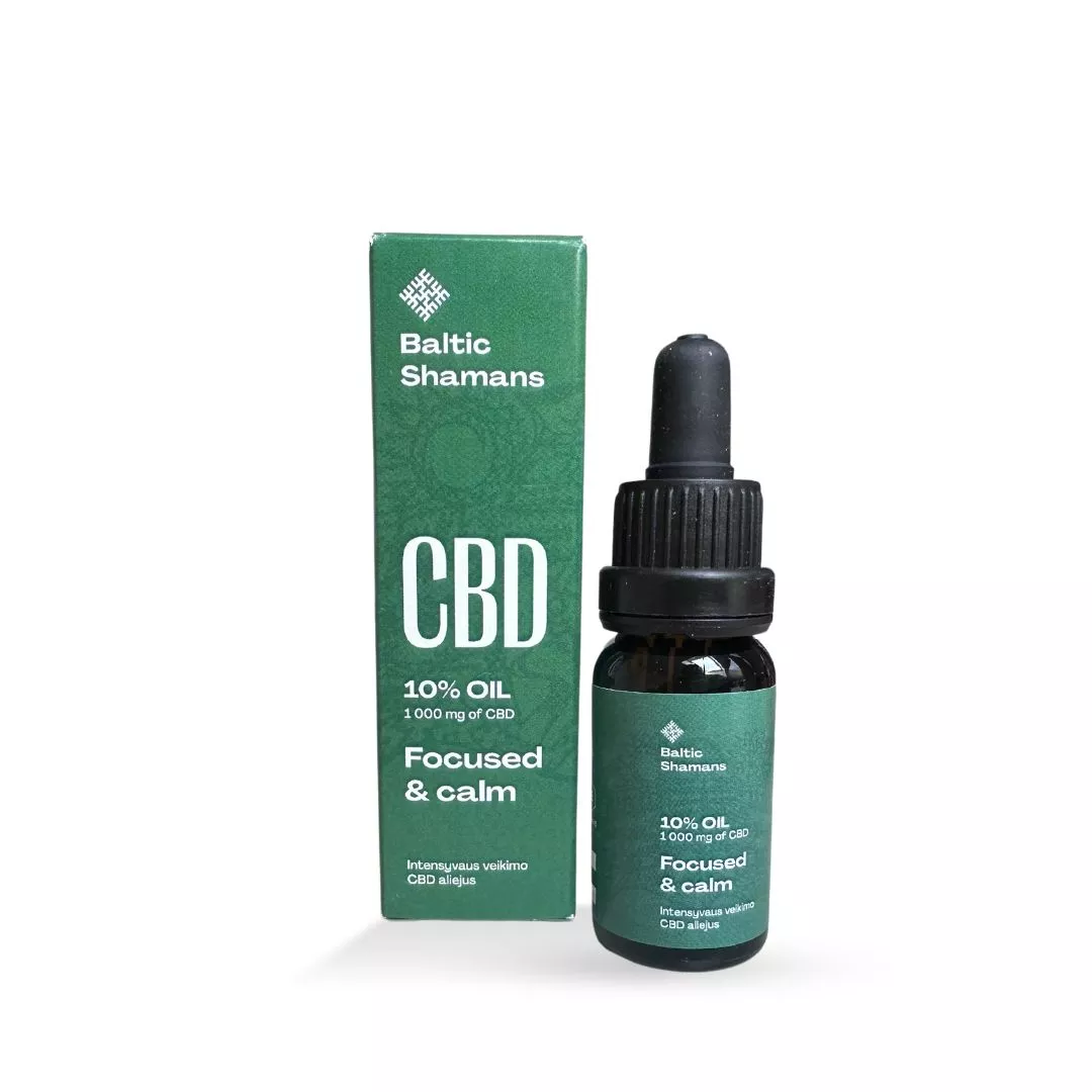 focused & calm cbd aliejus